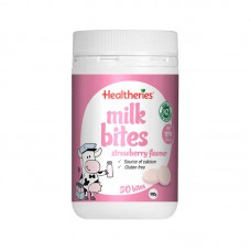 Healtheries 贺寿利 高钙干吃牛奶片/咬咬片 草莓味 50粒 Healtheries 贺寿利 高钙干吃牛奶片/咬咬片 草莓味 50粒